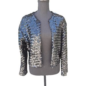 Black sequin cardigan jacket